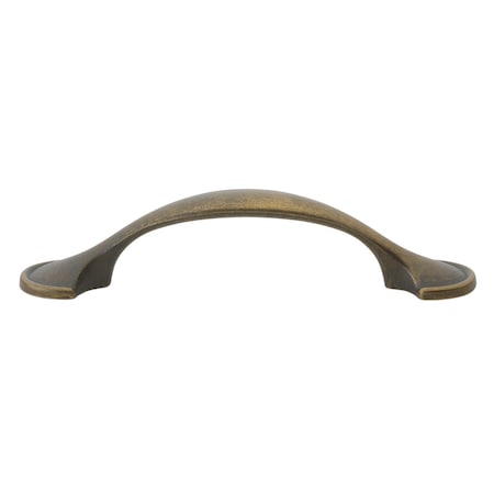 Gliderite Hardware 3 in. Center to Center Antique Brass Arch Pull, 10PK 83167-AB-10